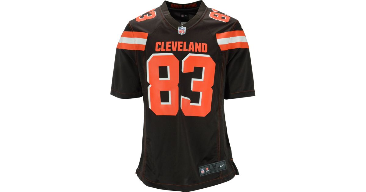 Nike Men\u0026#39;s Brian Hartline Cleveland Browns Game Jersey in Brown ...