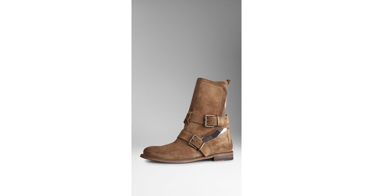 burberry suede ankle boots