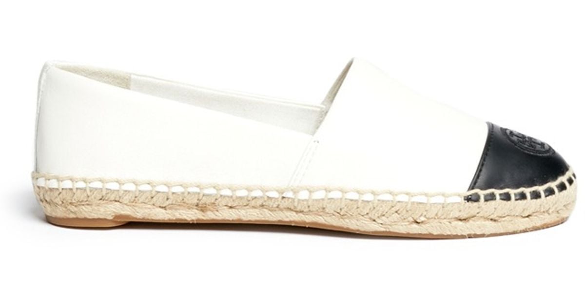 tory burch espadrille white