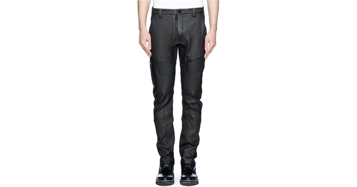 helmut lang leather pants mens