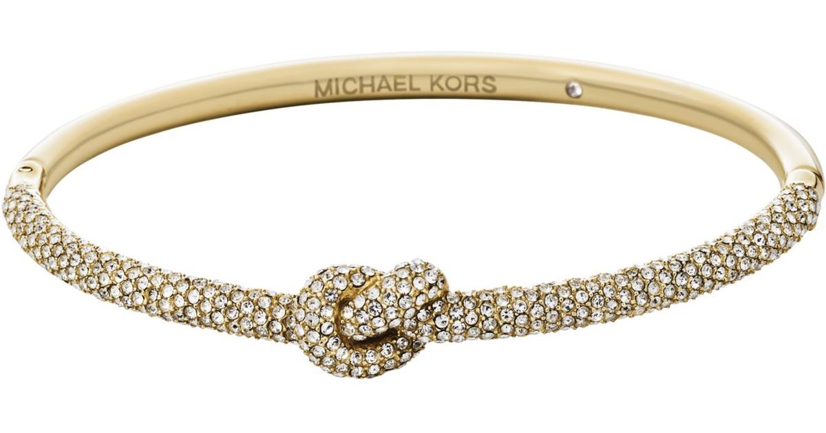 Michael Kors Pavé Gold-tone Knot 