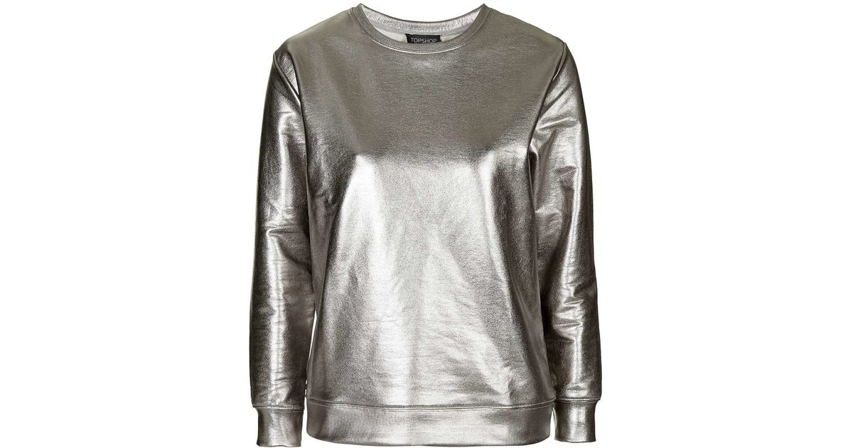 silver sweater