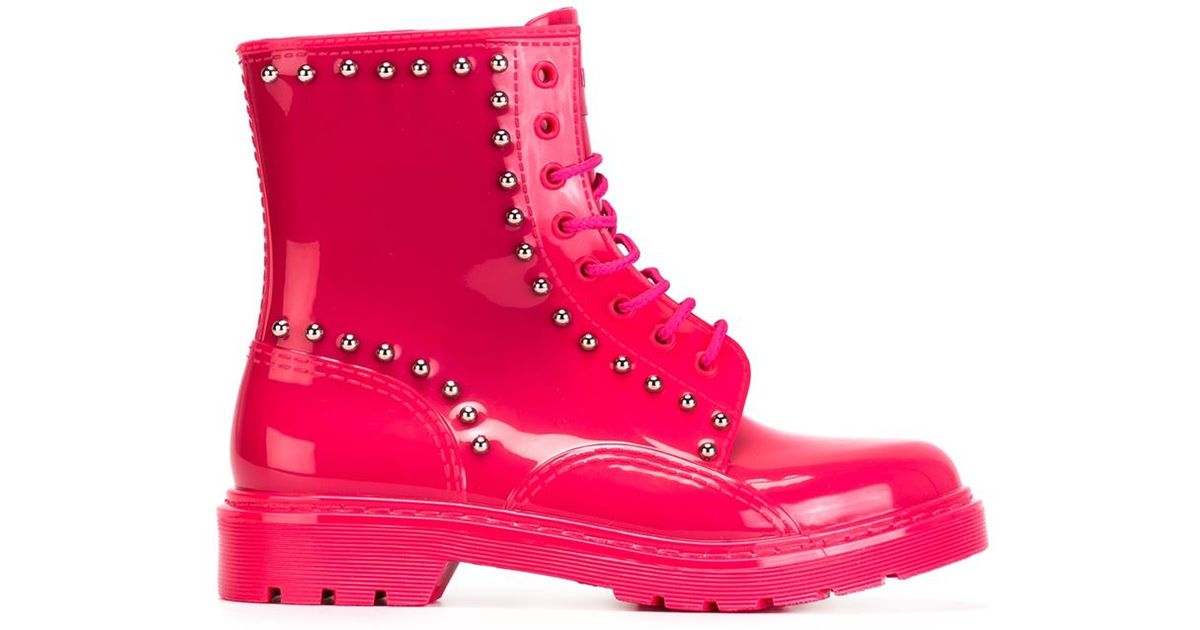 valentino pink boots