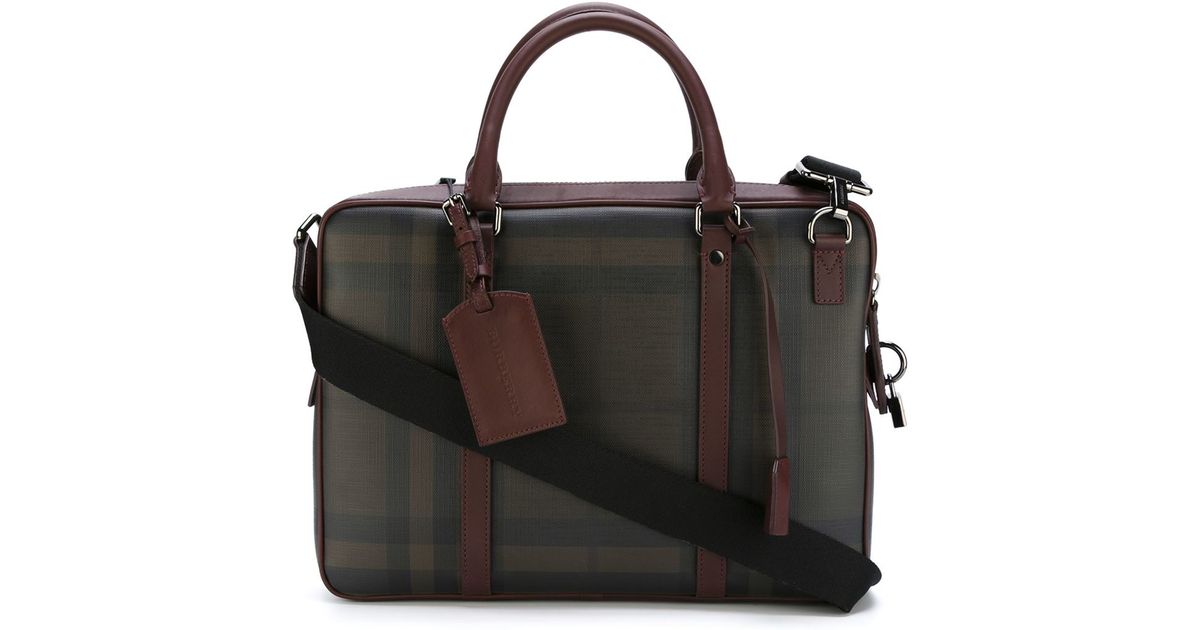 Burberry Laptop Bag in Red for Men - Lyst