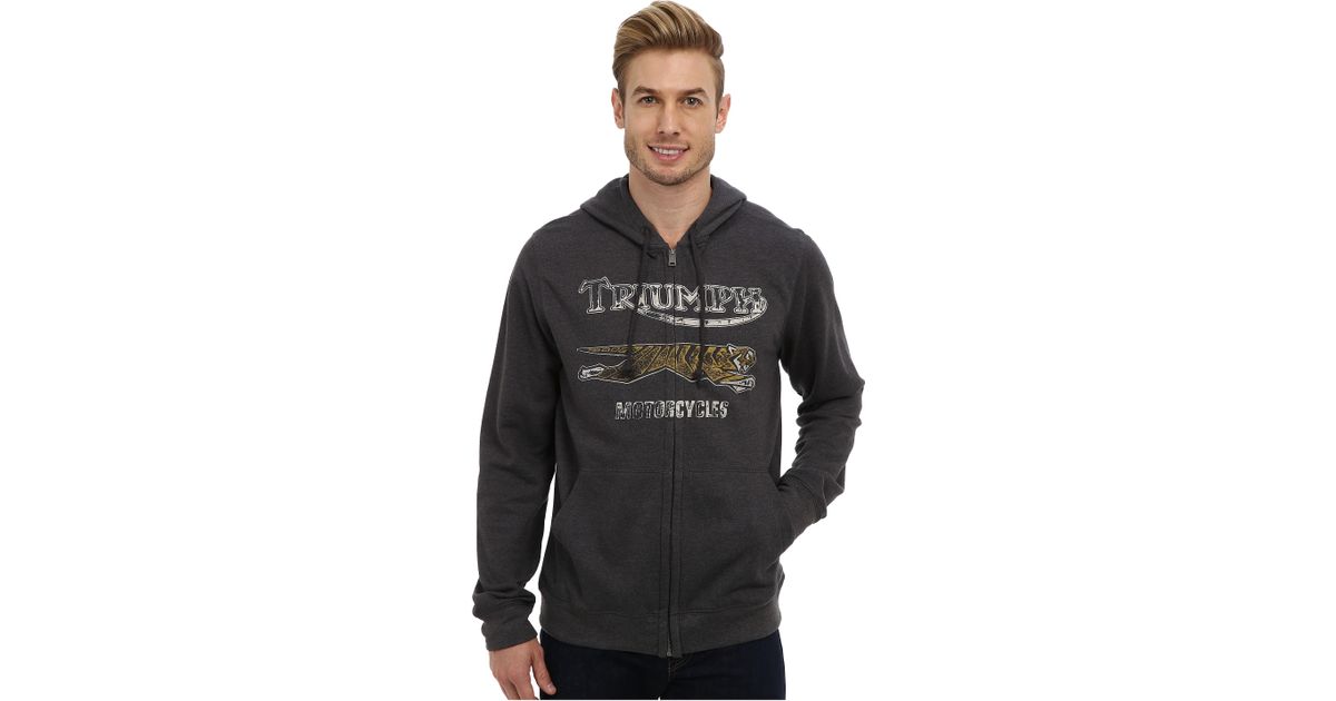 triumph zip up hoodie