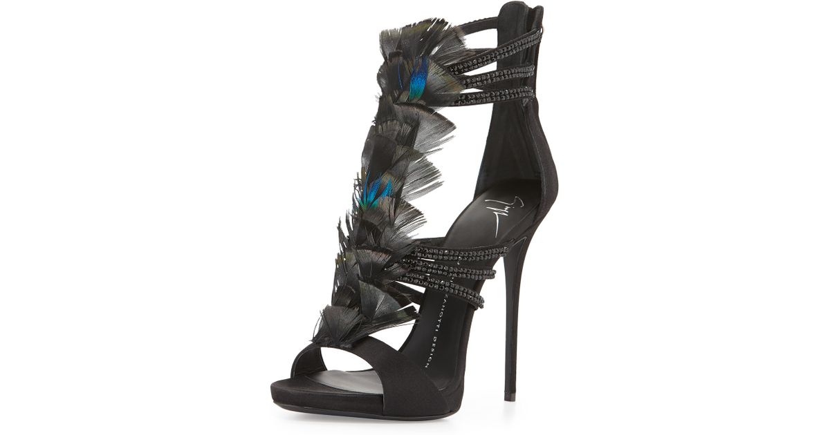 giuseppe feather heels