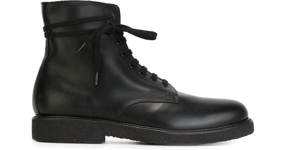 Common Projects Lace-Up Leather Boots 