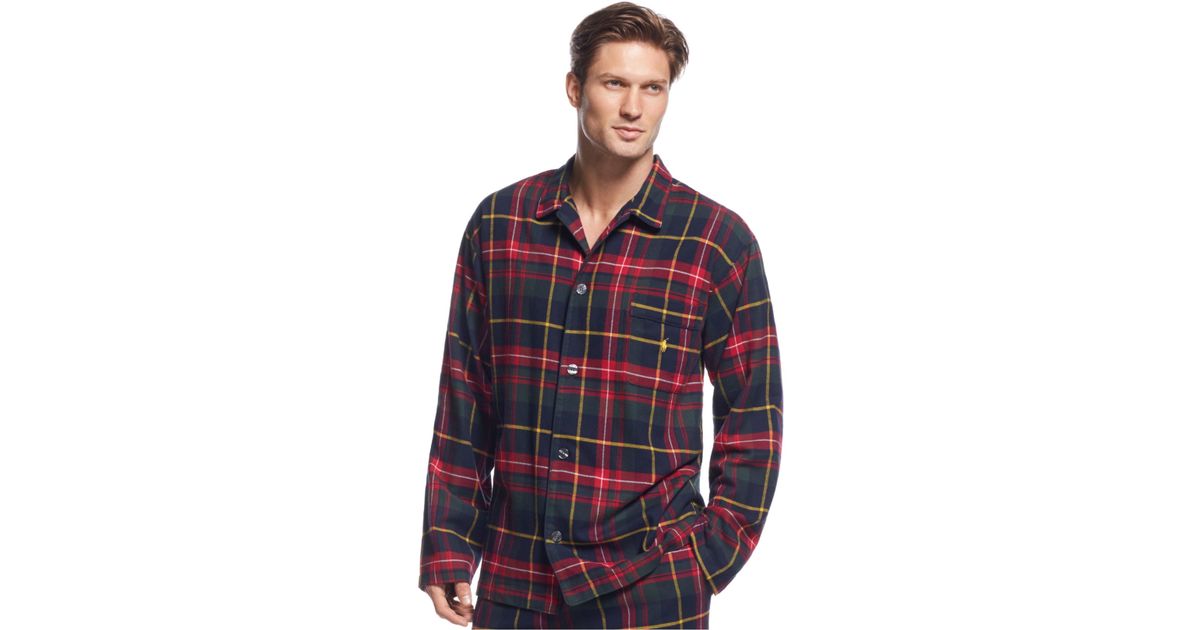 ralph lauren men's flannel pajamas