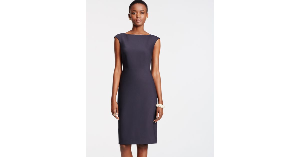 navy sheath dress petite