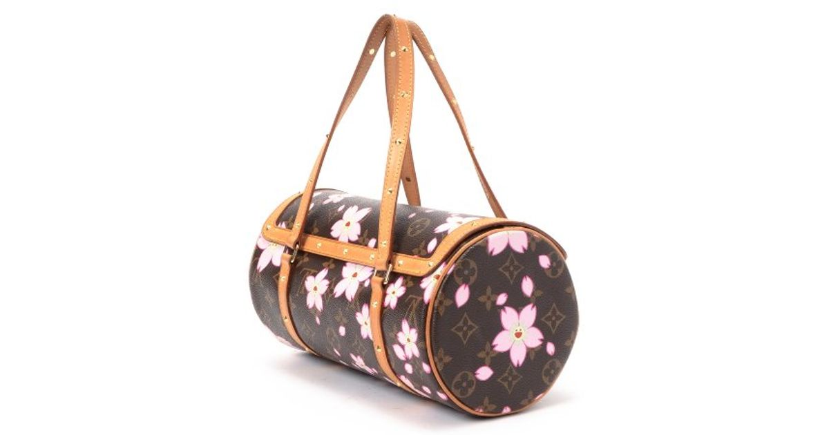 Louis vuitton Preowned Brown Monogram Cherry Blossom Canvas ...
