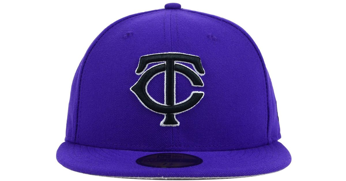 KTZ Minnesota Twins C-dub 59fifty Cap in Purple | Lyst