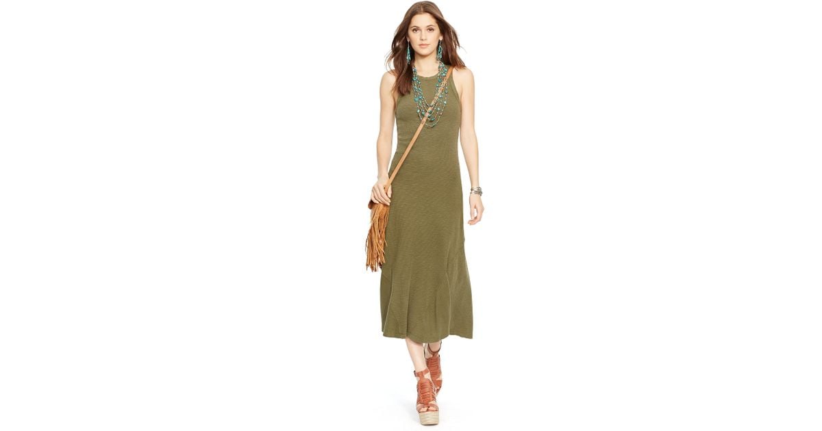 ralph lauren waffle knit maxi dress