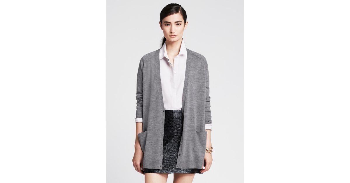 banana republic boyfriend cardigan
