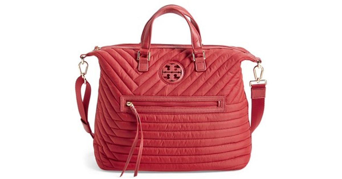 tory burch nylon satchel