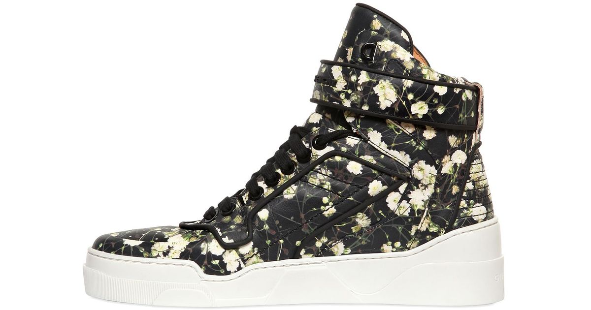 Givenchy Tyson Floral Leather High Top 