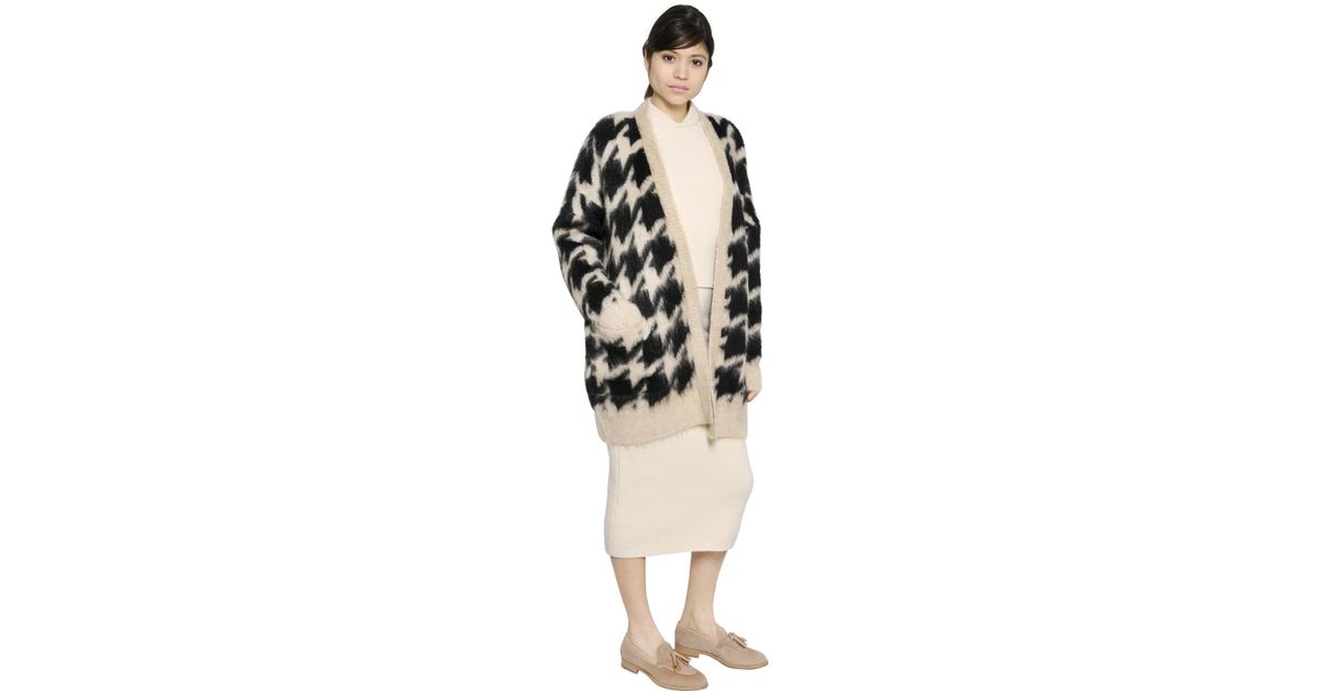 max mara houndstooth cardigan