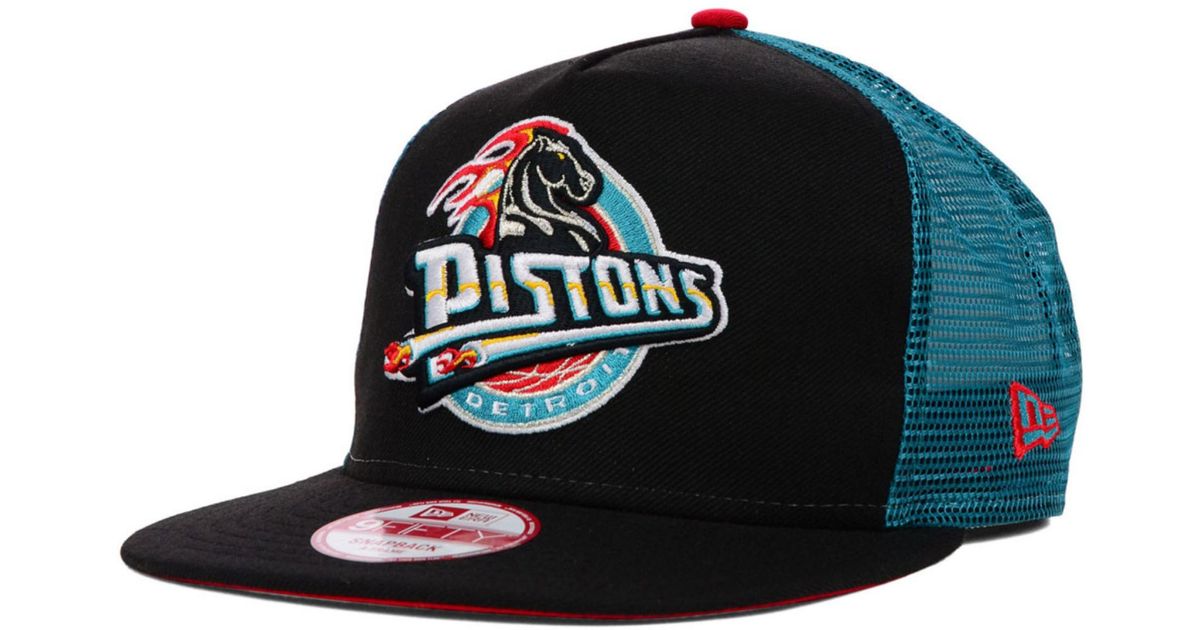 black detroit pistons hat