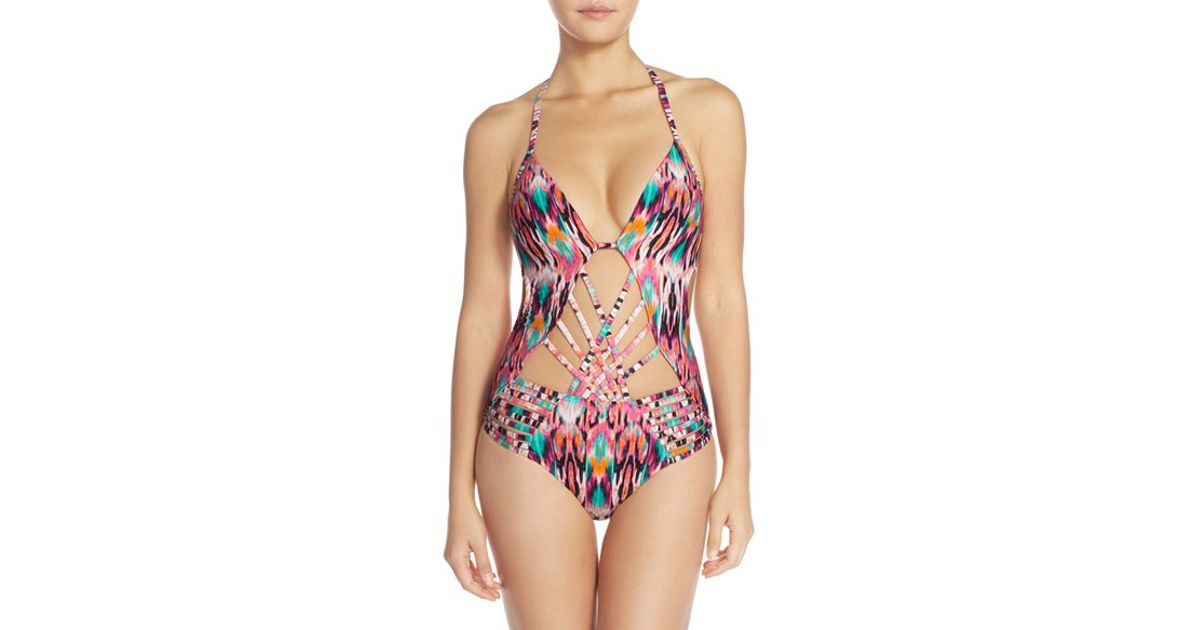 kenneth cole push up one piece