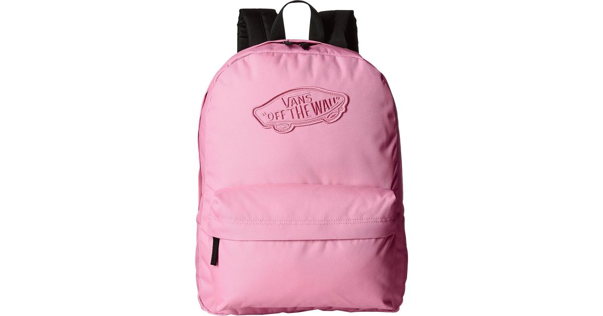 vans pink realm backpack