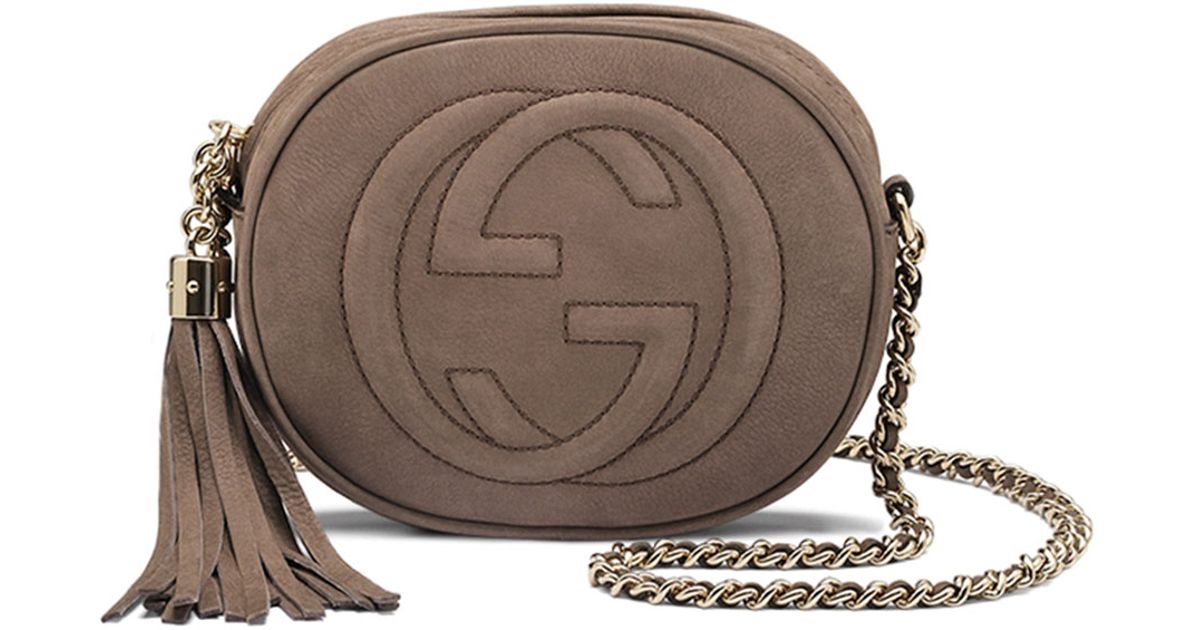 gucci soho leather mini chain bag