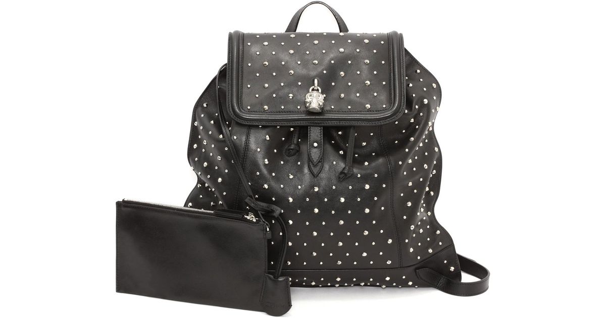 alexander mcqueen studded backpack