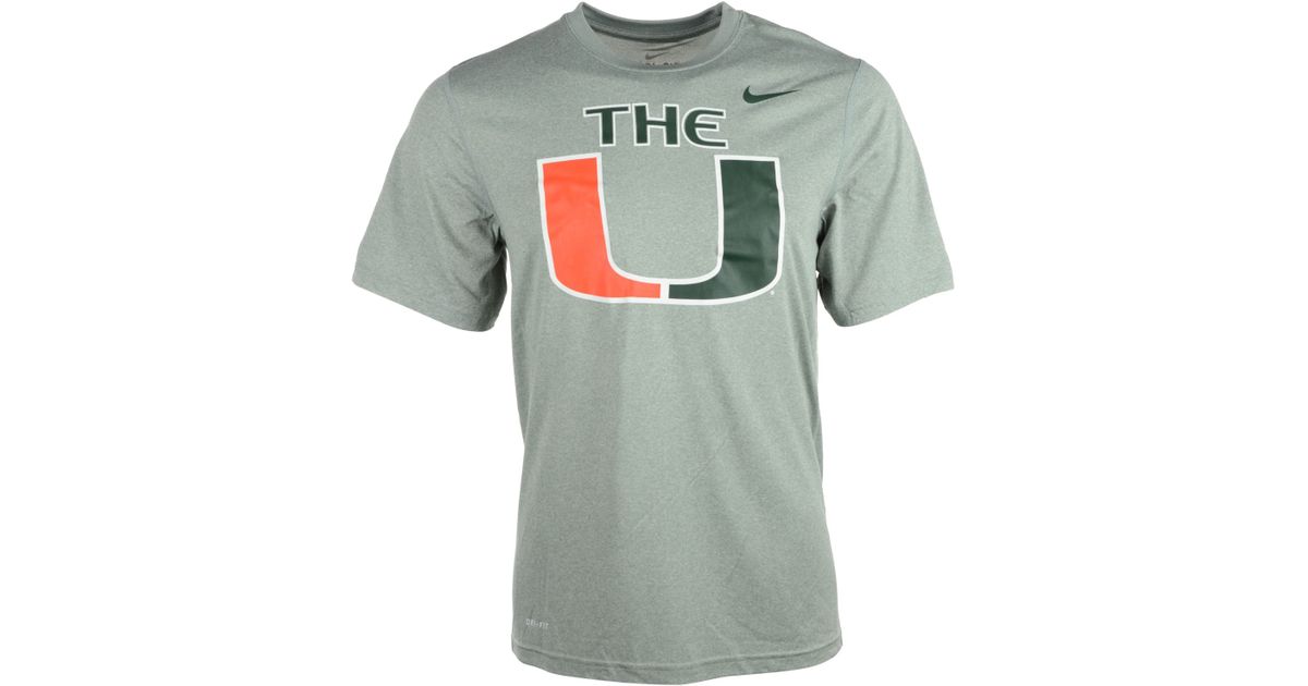 miami hurricanes dri fit shirt