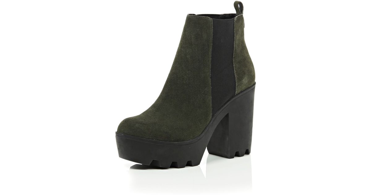 river island suede chelsea boots