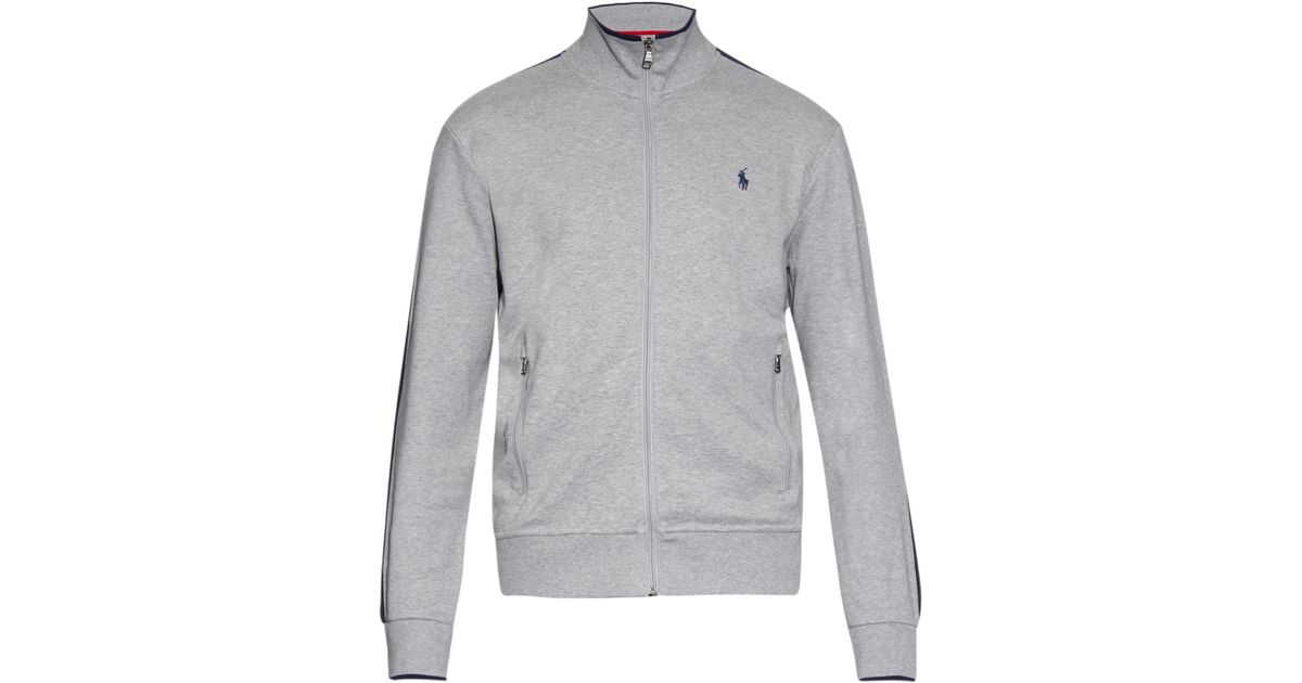 grey track top