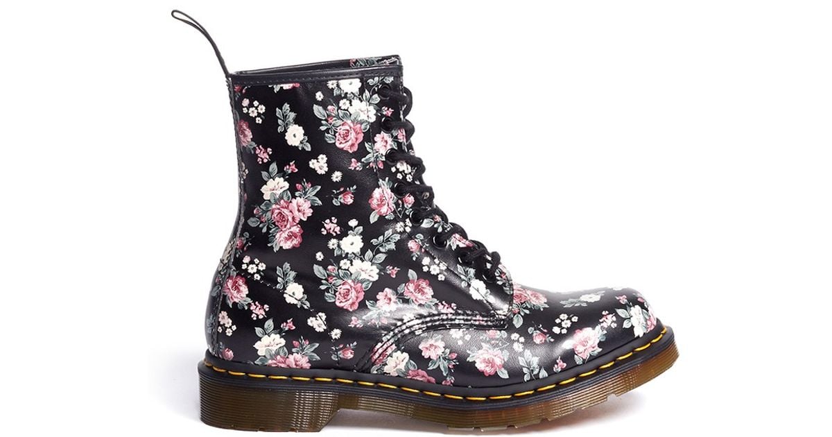 floral print boots