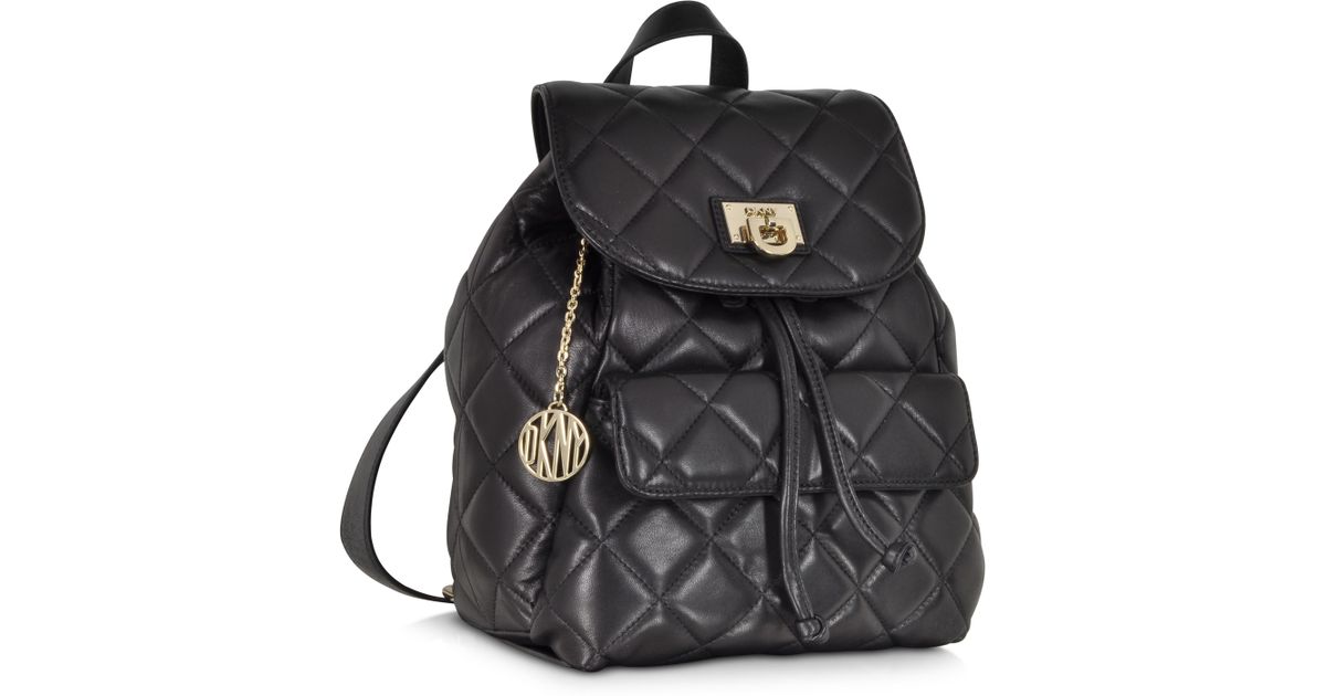 dkny quilted backpack