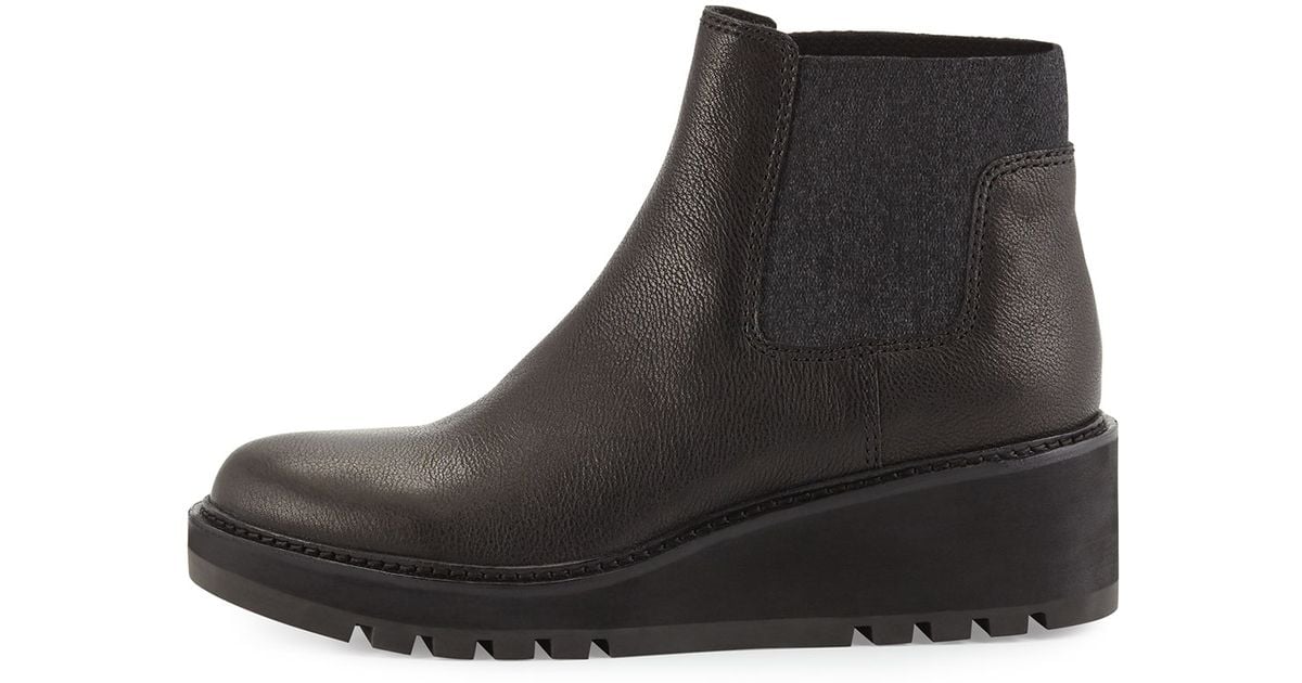 Eileen Fisher Low-Wedge Chelsea Boots 