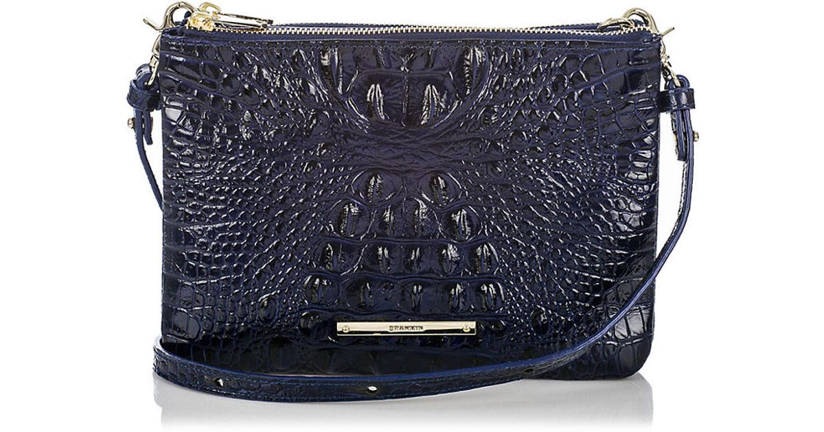 Brahmin Perri Leather Crossbody Bag in Blue | Lyst