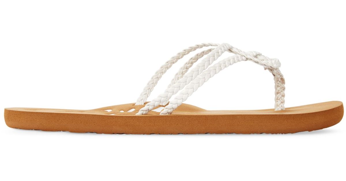 roxy white sandals