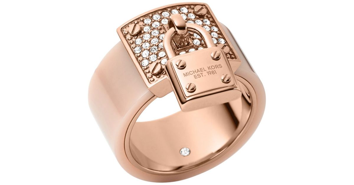 ring michael kors rosegold