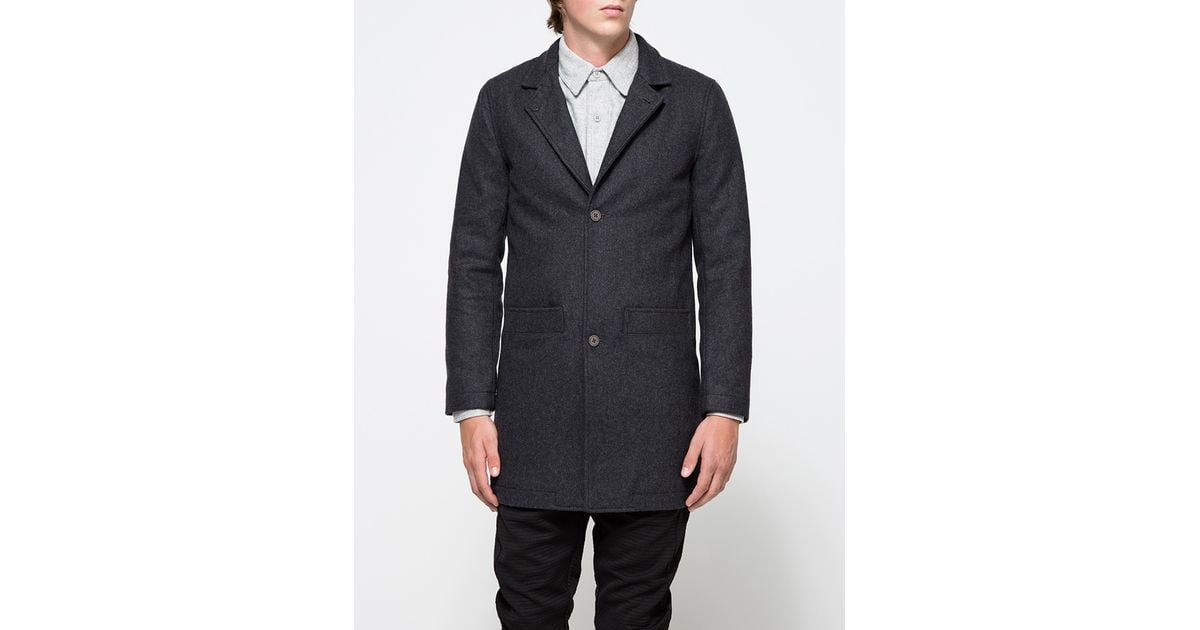 Han Kjobenhavn Wool Bankers Trench Coat in Grey (Gray) for Men - Lyst