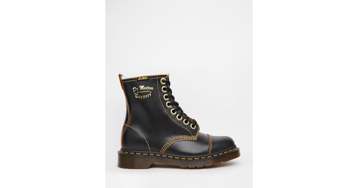 dr martens ambrose archive leather boots in black