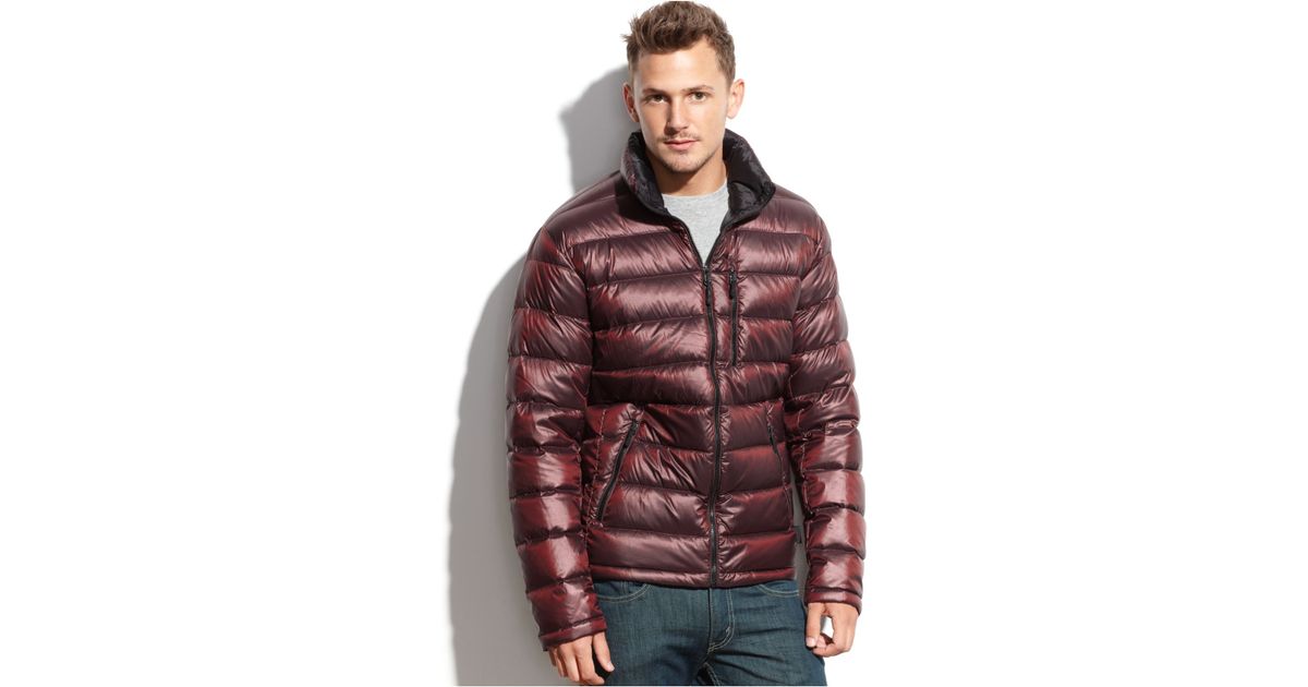 calvin klein men's packable down jacket