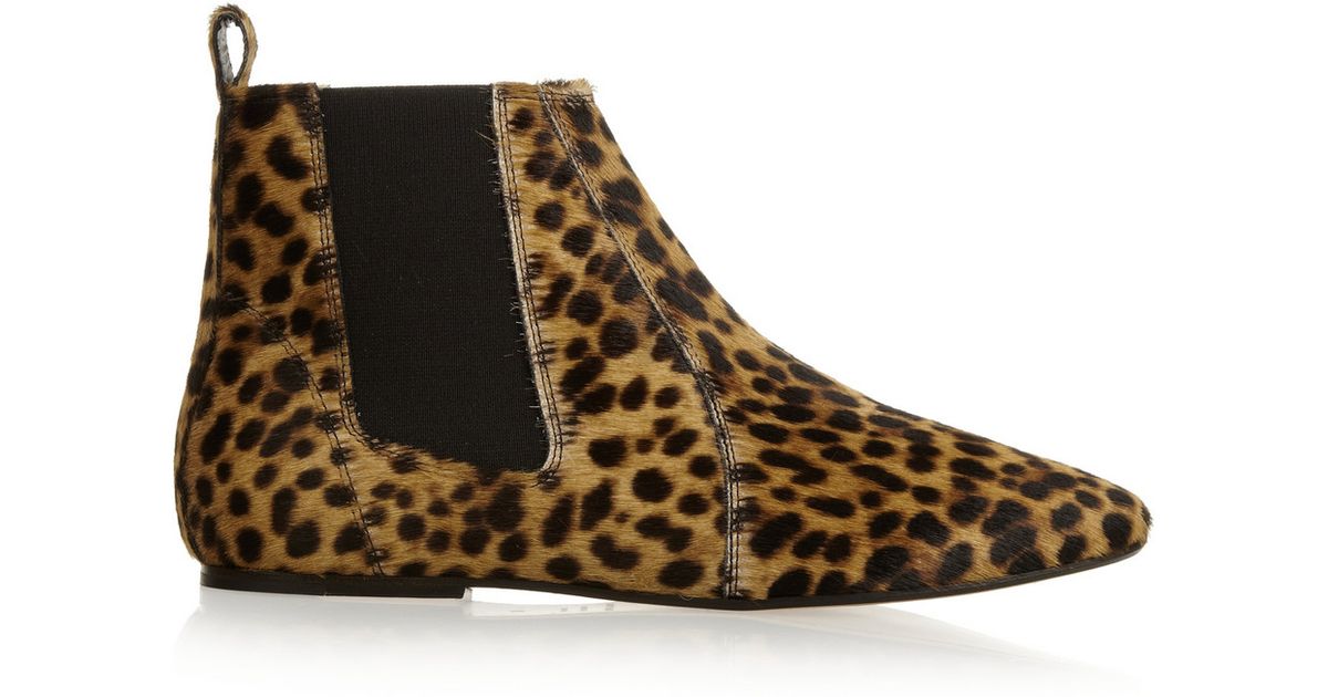 isabel marant leopard boots