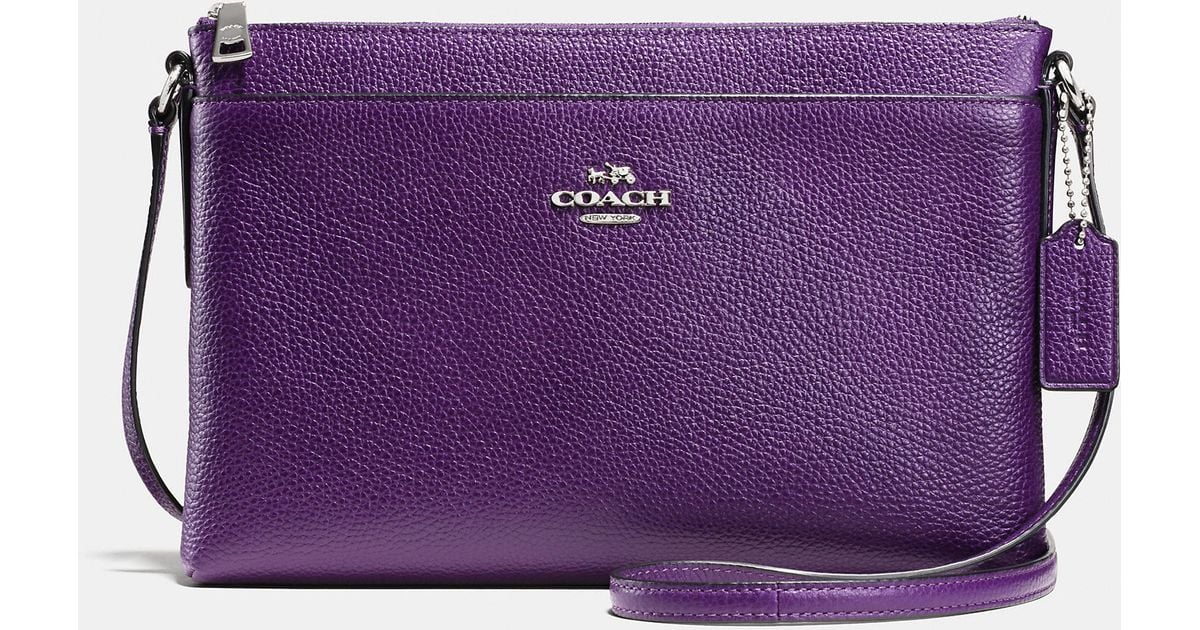 coach purple crossbody