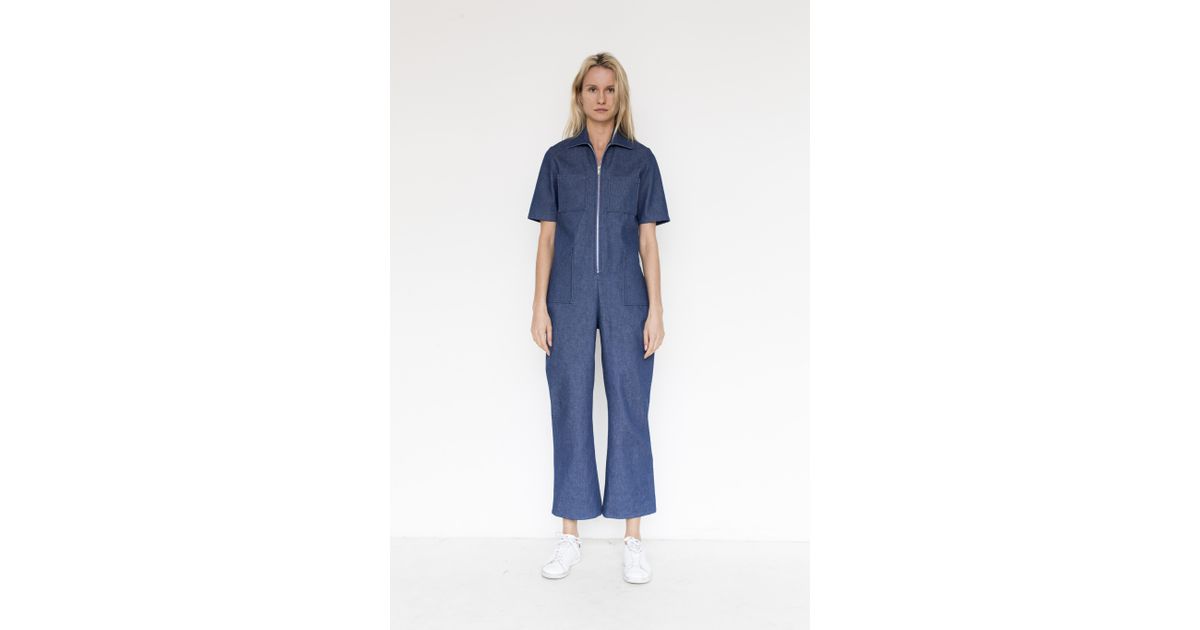 denim mechanic jumpsuit