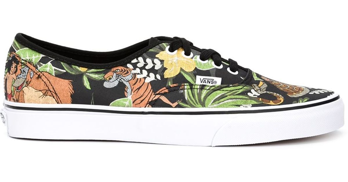 Vans Jungle Print Sneakers in Black for Men | Lyst