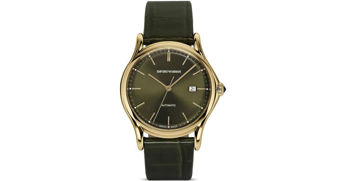 emporio armani green dial watch