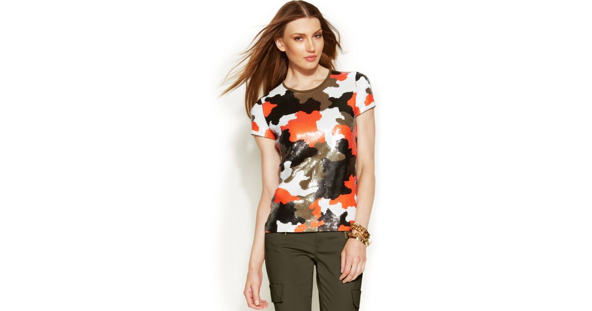 michael kors sequin t shirt