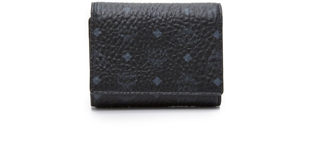 Mcm tri clearance fold medium wallet
