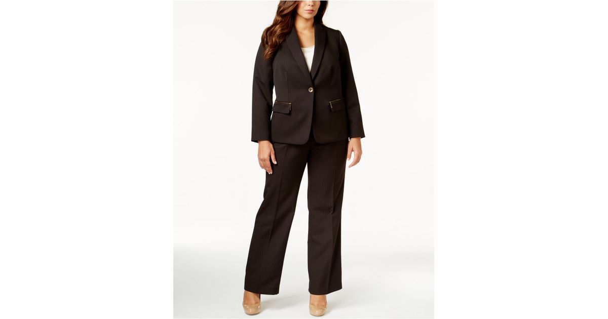 tahari plus size pant suits