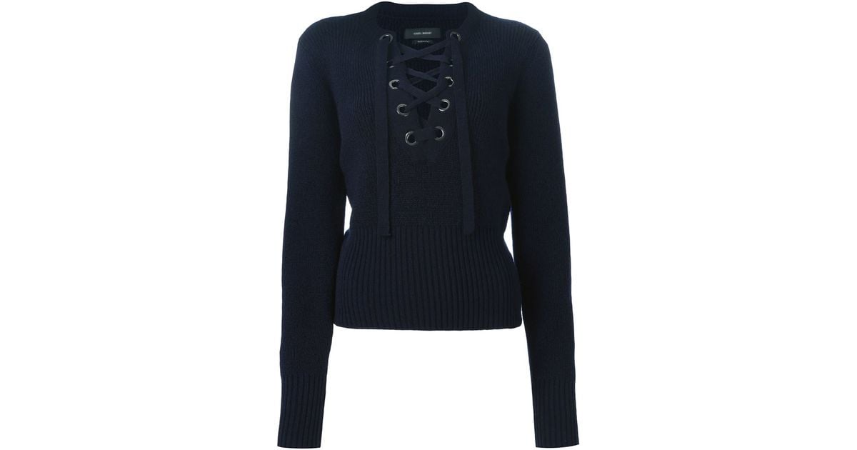 Isabel Marant 'charley' Sweater in Blue - Lyst