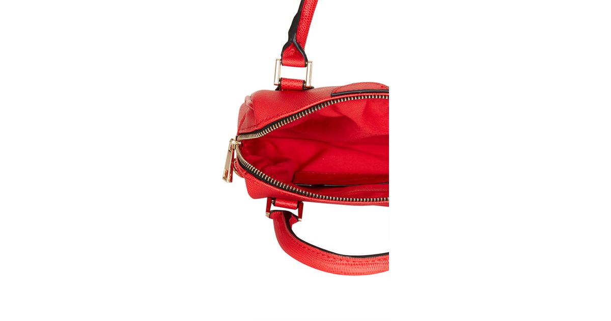 Mini Double Handle Bag in Red Lyst
