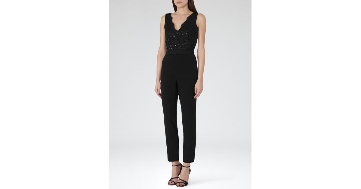 black lace jumpsuit uk