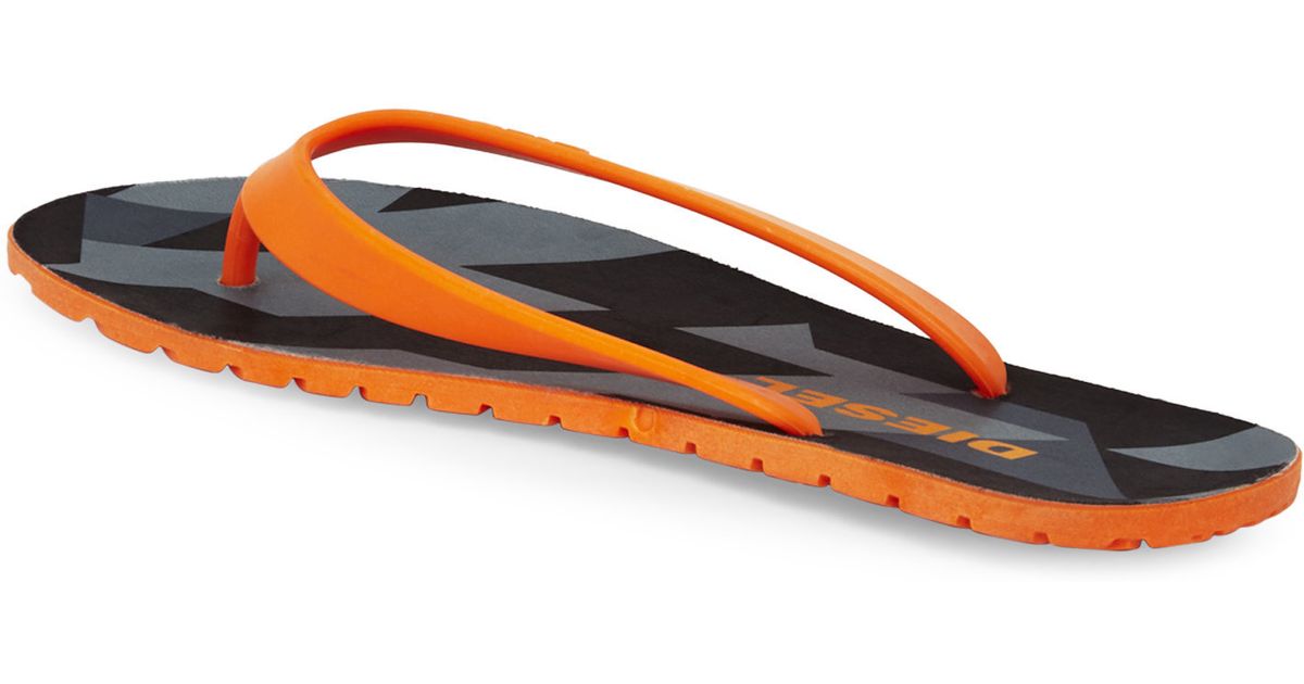diesel splish flip flops