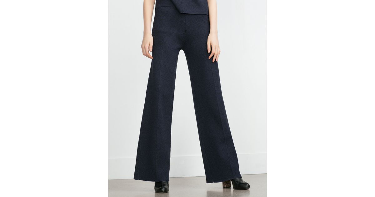 Zara High Waist Trousers in Blue | Lyst